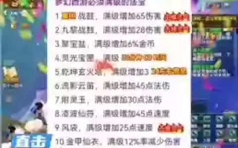 梦幻西游手游战鼓升级花多钱