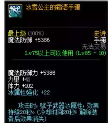 dnf冰霜公主的装备名字插图