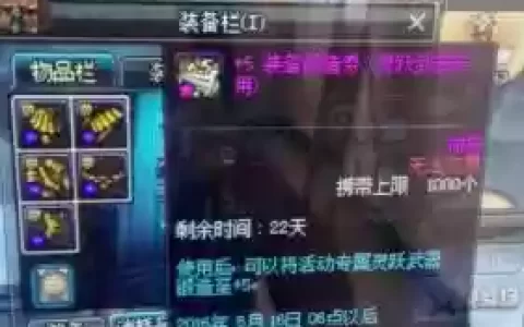 地下城灵跃武器更换