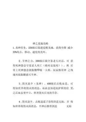 神之墓地剑尊攻略插图
