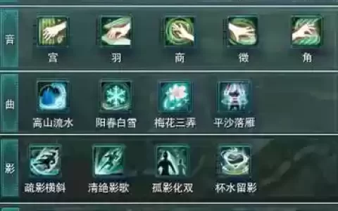 剑网三长歌技能加点图