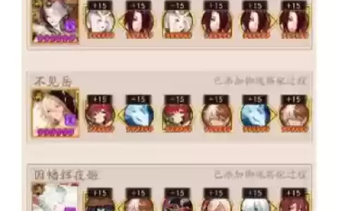 青行灯搭配阵容