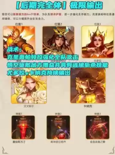封神战记阵容搭配插图1