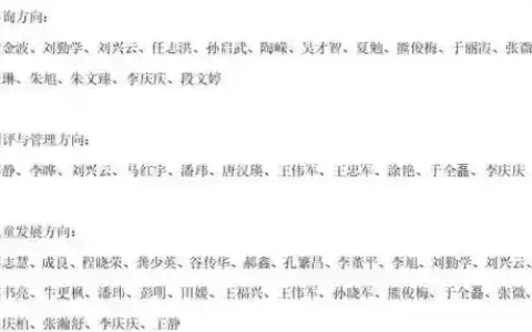 学院导师阵容