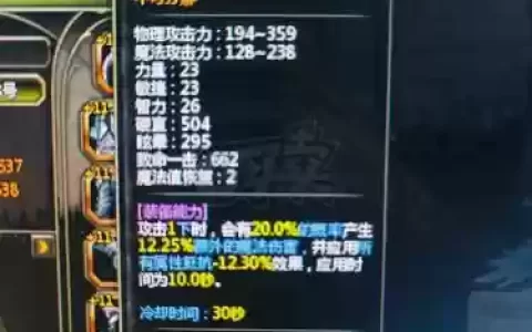龙之谷玩家装备