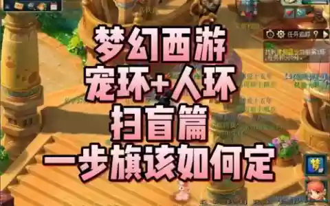 梦幻西游跑宝宝环旗子怎么插