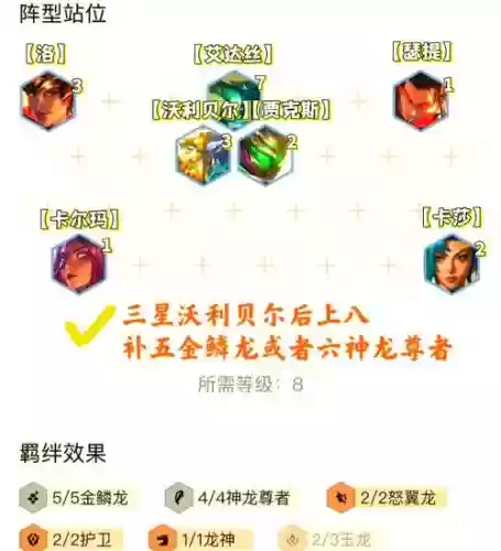 神龙阵容搭配插图