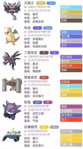 口袋妖怪究极风暴阵容搭配插图