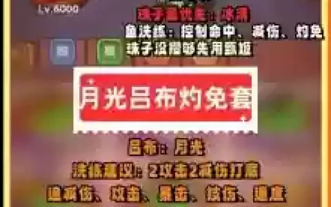 月光确定阵容