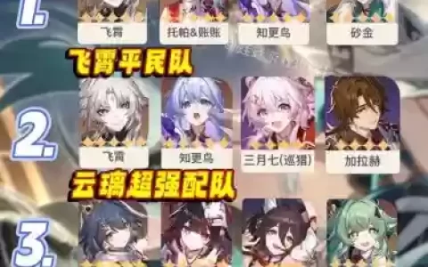 旦恒阵容搭配