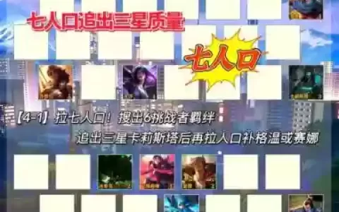 挑战者阵容怎么搭配6.5