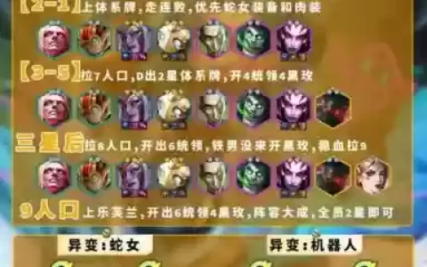毒蛇开荒阵容_1