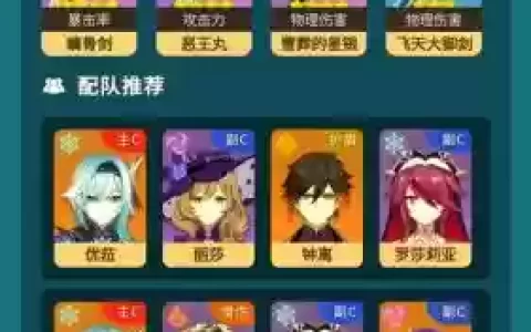 原神优菈圣阵容搭配_1