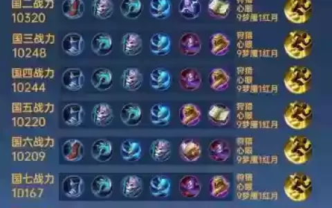王者荣耀嬴政铭文攻略