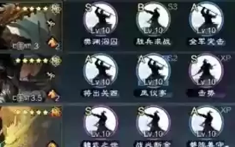 卧龙吟2关羽阵容战马搭配
