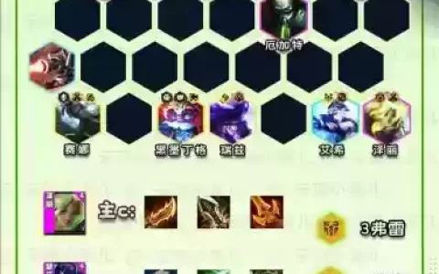 巅峰赛阵容搭配