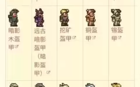 泰拉瑞亚新手武器大全