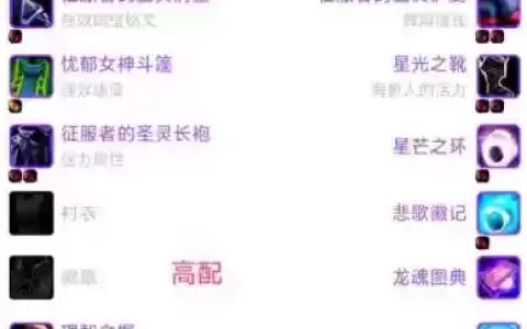 60级暗牧和戒律牧装备通用