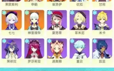 原神冰元素阵容搭配