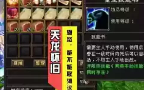 天龙洗孩子技能书