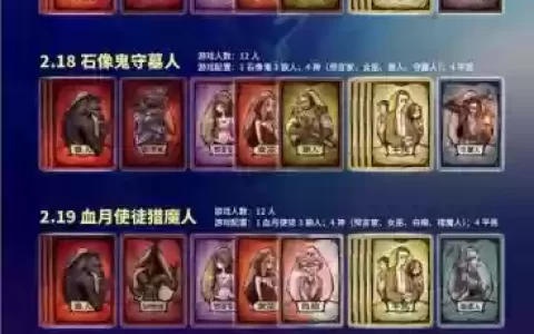 狼人杀角色技能搭配