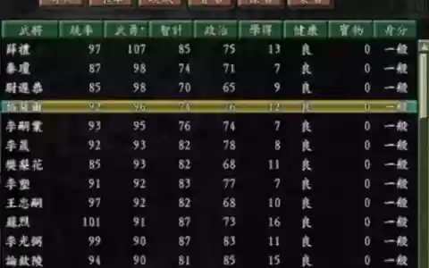 三国志9阵容搭配