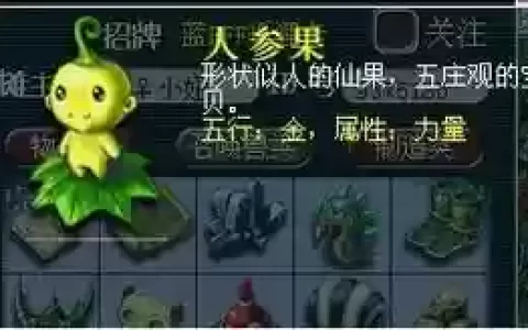 梦幻西游人参果洗点