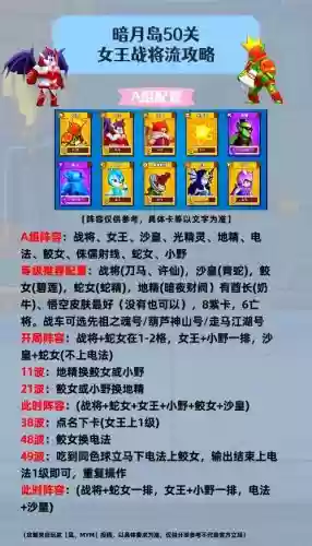 战将女王搭配阵容插图 战将女王搭配阵容插图