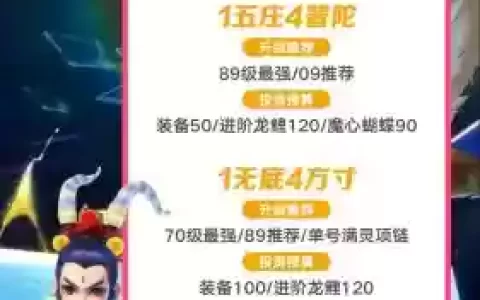 梦幻西游级什么组合好，梦幻最佳组合
