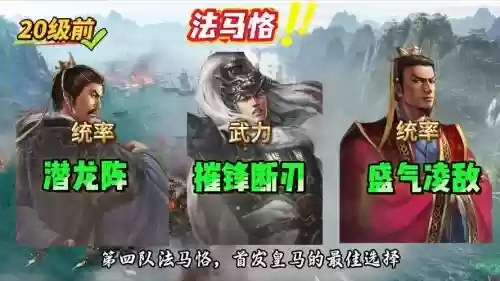 荒阵容搭配，长安之战开荒阵容搭配插图