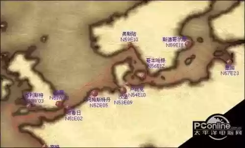大航海4攻略杏太北海，大航海4 北海地图插图