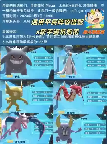 口袋妖怪快速通关阵容搭配，口袋妖怪平民攻略插图