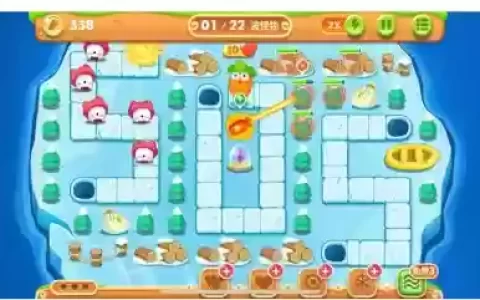 保卫萝卜2完美攻略1，保卫萝卜2攻略 图解法