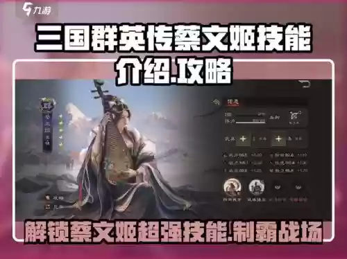 霸业纷争蔡文姬阵容搭配，霸业纷争英雄攻略插图1