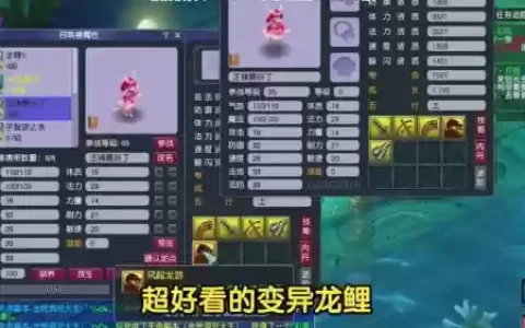 梦幻西游直播洗变异蛟龙，梦幻西游洗变异龙鲤