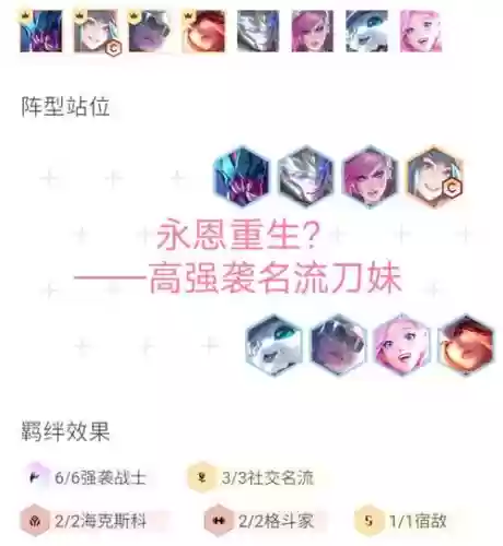 刀妹强袭阵容搭配，刀妹加强1110插图