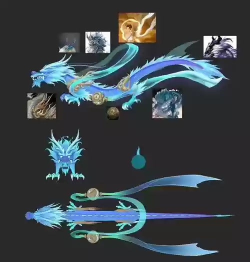 极神龙武器外观，神极龙为插图