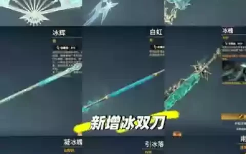 冰洁冰花套带什么武器好，冰结师冰花6装备搭配