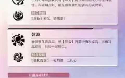 崩坏三月轮技能，崩坏三月轮出招表