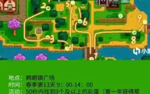 星露谷物语镇长攻略，星露谷物语镇长活动路线