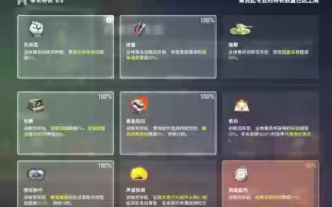 坦克世界成员满技能吗